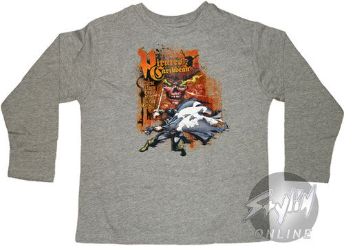 Pirates of the Caribbean Curse Long Sleeve Youth T-Shirt