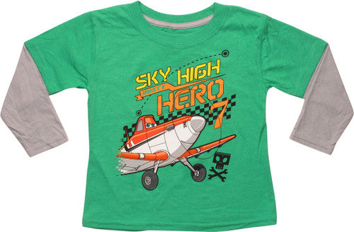 Planes Dusty Sky High Hero 7 Long Sleeve Toddler T-Shirt