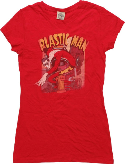Plastic Man Street Juniors T-Shirt