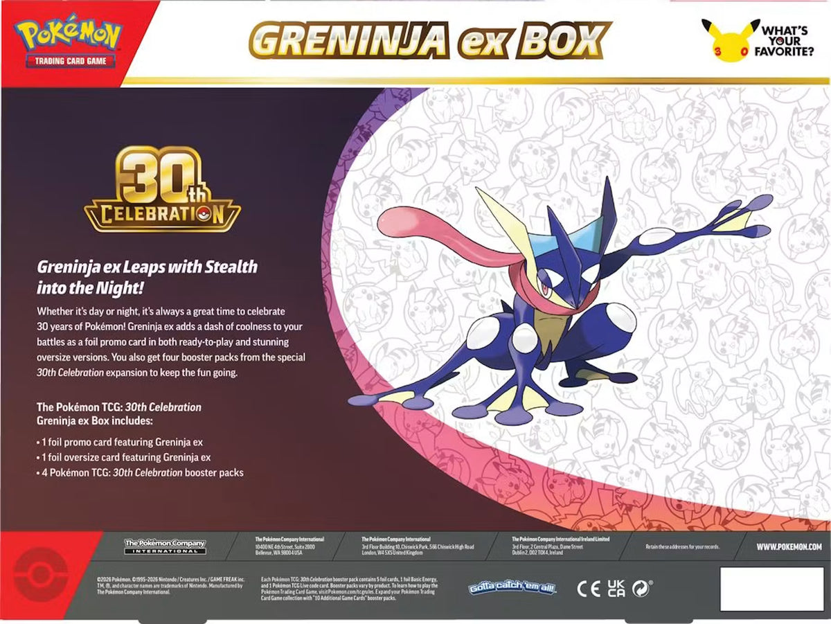 Pokémon Trading Card Game: 30th Celebration ex Box (styles vary)