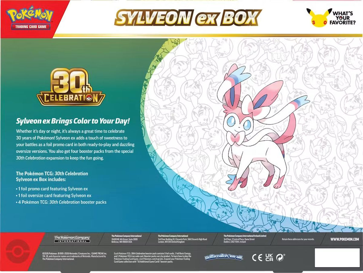 Pokémon Trading Card Game: 30th Celebration ex Box (styles vary)