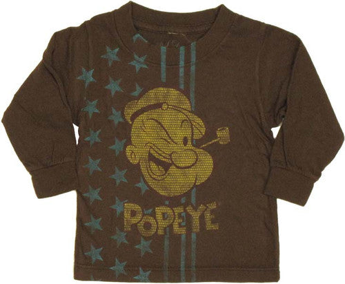 Popeye Stars Long Sleeve Infant T-Shirt