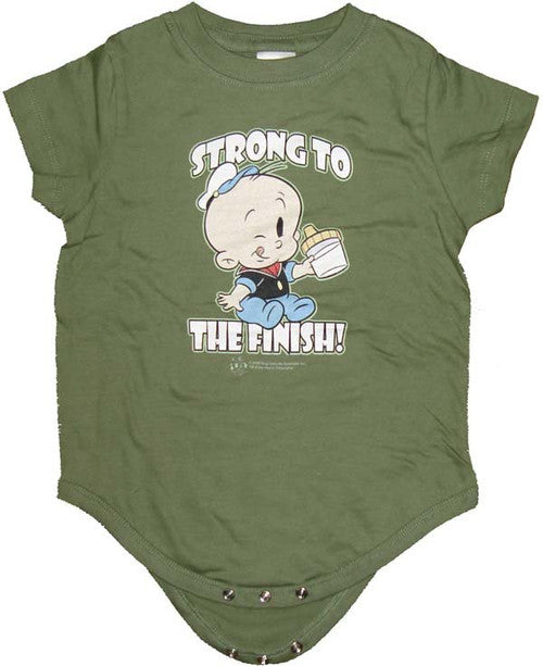 Popeye Strong Baby Snap Suit
