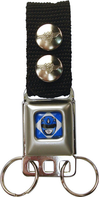 Power Rangers Blue Ranger Buckle Keychain
