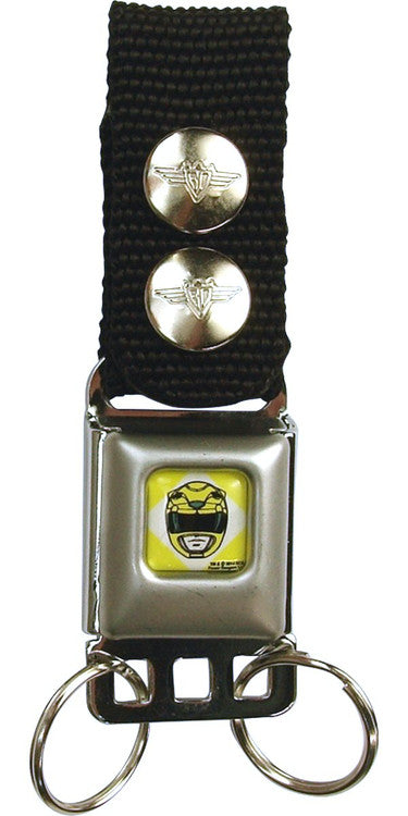 Power Rangers Yellow Ranger Buckle Keychain