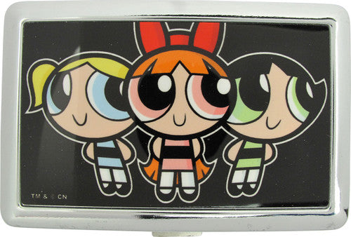 Powerpuff Girls Characters Large Card Case in Black