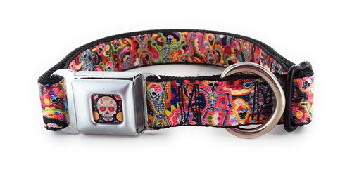 Novelty WTY002 Skulls Seat Belt Buckle Pet Collar