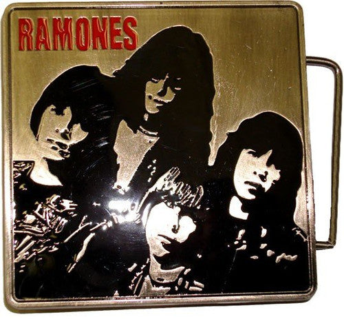 Ramones Group Shot Belt Buckle in Red