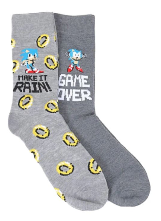 Sonic the Hedgehog Rings Socks 2-Pack