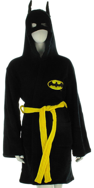 Batman Batman Batgirl Hooded Mask Fleece Juniors Robe