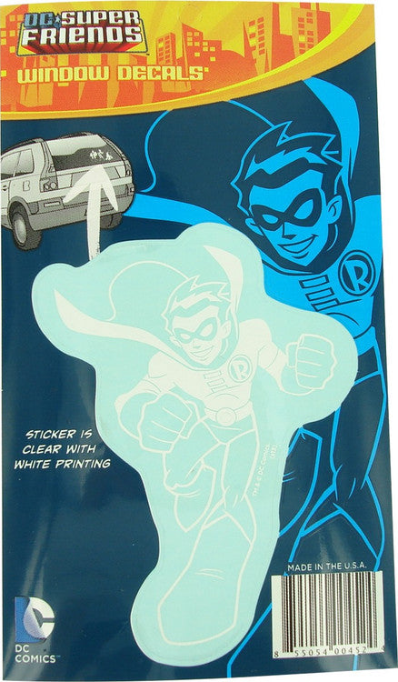 Robin DC Super Friends Vinyl Decal Sticker in White