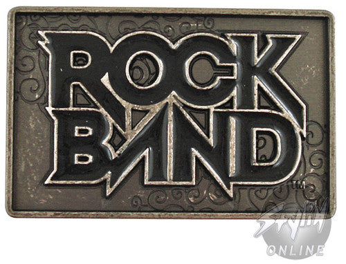 Rock Band Name Belt Buckle in Black
