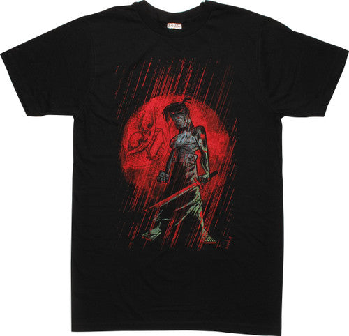 Samurai Jack Red Moon T-Shirt Sheer