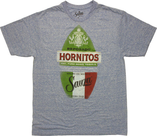 Sauza Hornitos Tequila Distressed T-Shirt Sheer