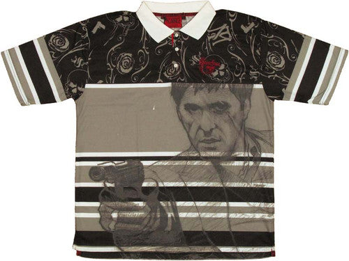 Scarface Tony Sketch Polo Shirt