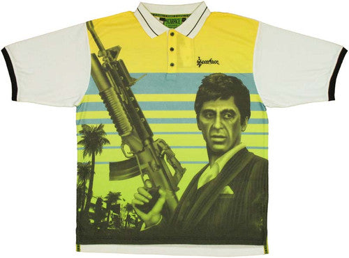 Scarface Tony Palms Polo Shirt
