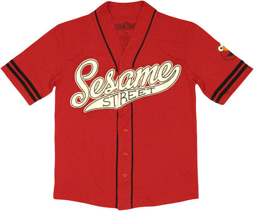 Sesame Street Elmo Baseball Jersey Top