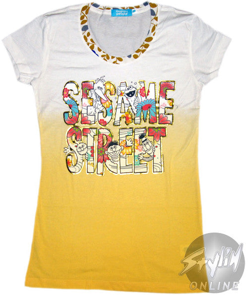 Sesame Street Name Dyed Baby T-Shirt