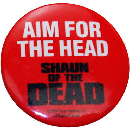 Shaun of the Dead Aim Head Button in Black