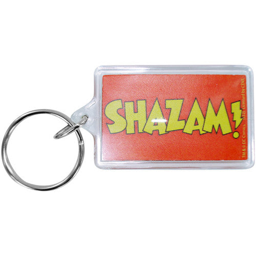 Shazam Name Keychain in Red