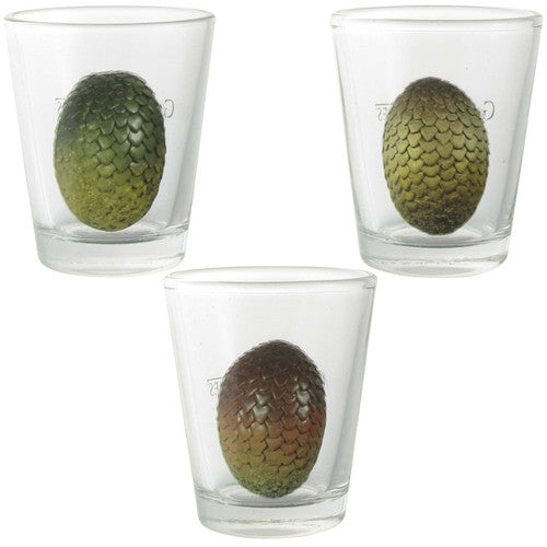 Game of Thrones Dragon Eggs Shot Glass Set in White