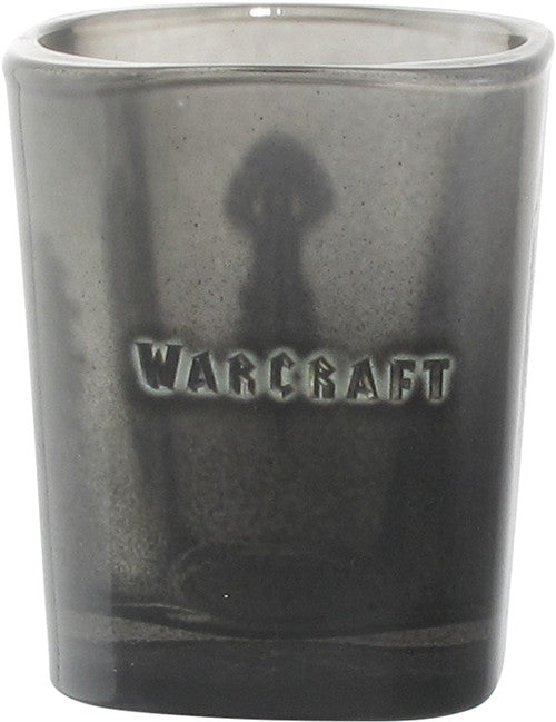 World of Warcraft Logo Square Shot Glass in Grey