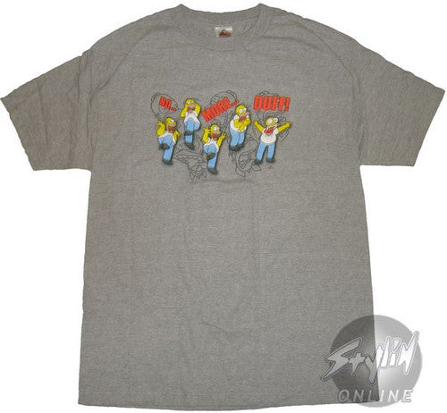 Simpsons Homer No More Duff T-Shirt
