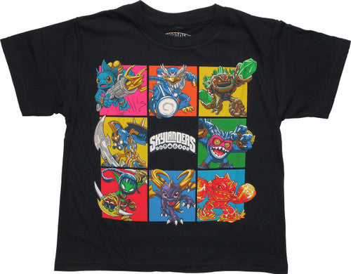 Skylanders Giants Characters Grid Juvenile T-Shirt