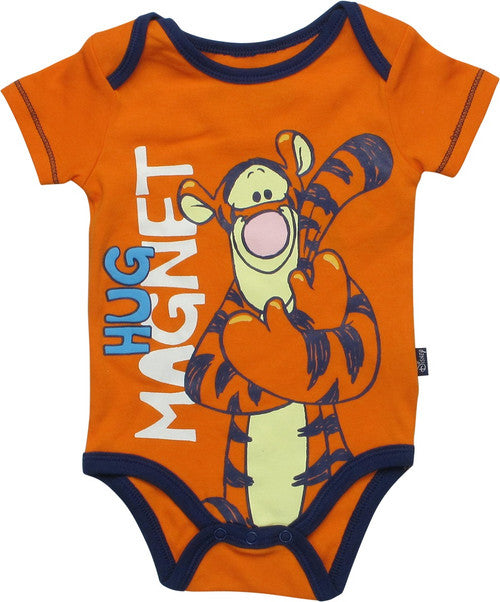 Winnie the Pooh Tigger Hug Magnet Orange Snap Suit