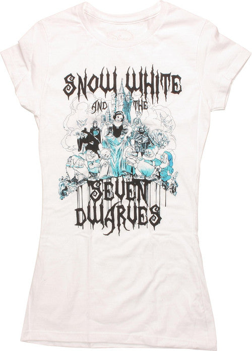 Snow White Sketch Ink Drip Baby T-Shirt