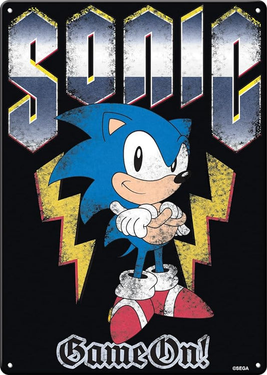Sonic The Hedgehog Metal Sign