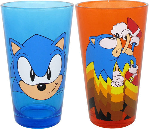 Sonic the Hedgehog Classic Pint Glass Set in Orange