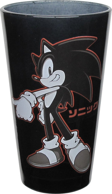 Sonic the Hedgehog Red Outline Pint Glass