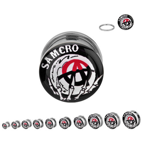 Sons of Anarchy Crystal Ball Steel Plugs