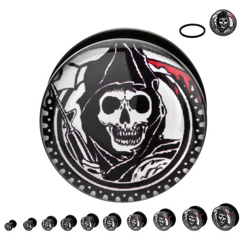 Sons of Anarchy Reaper Acrylic Plugs