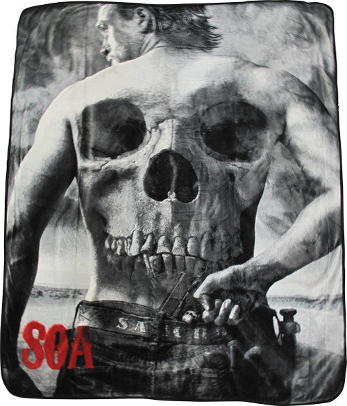 Sons of Anarchy SOA Jax Throw Blanket in Red