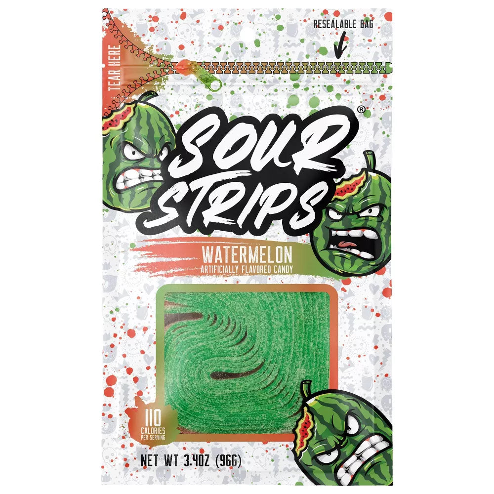 Sour Strips Watermelon Candy