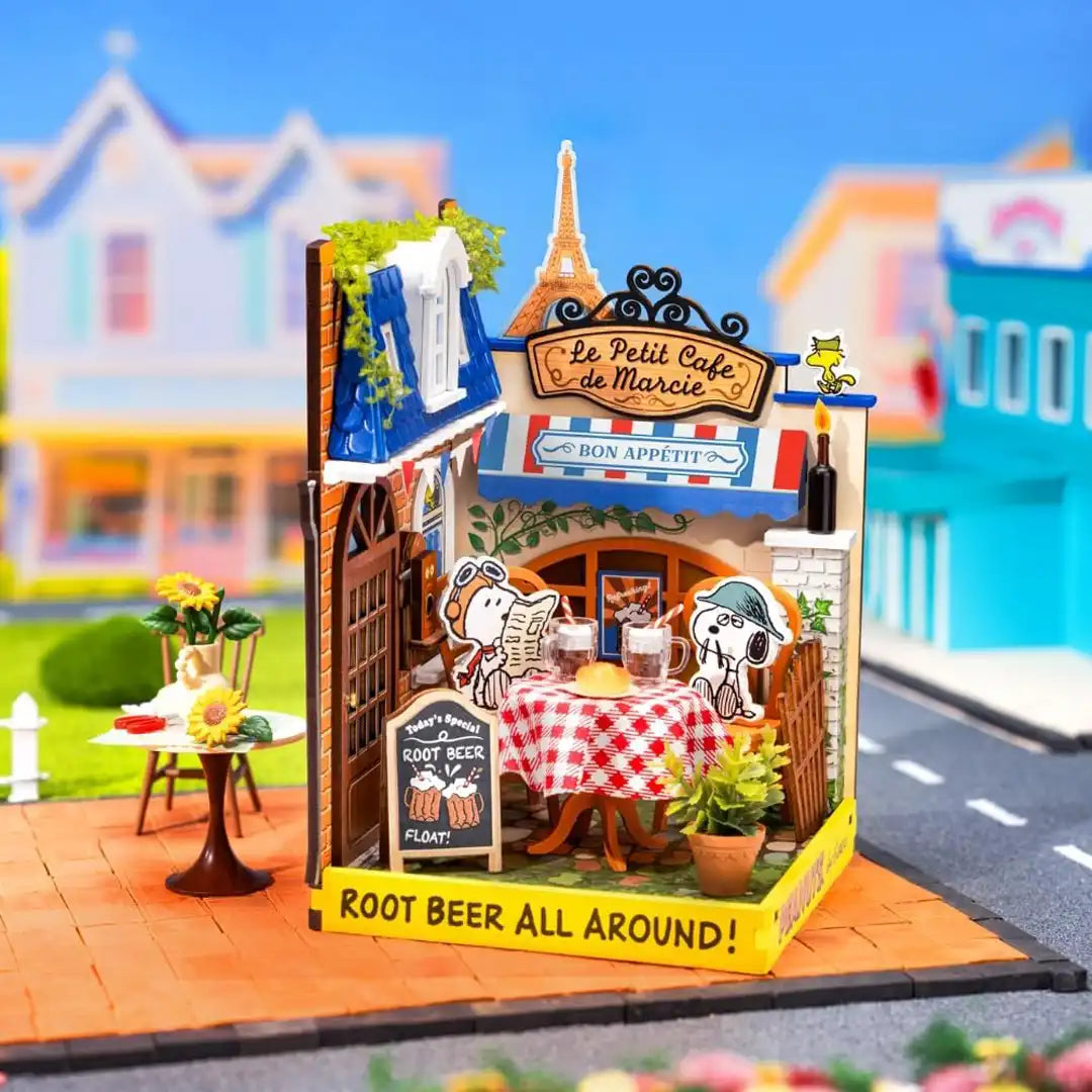 Hands Craft Le Petit Cafe with Snoopy & Spike 3D Puzzle
