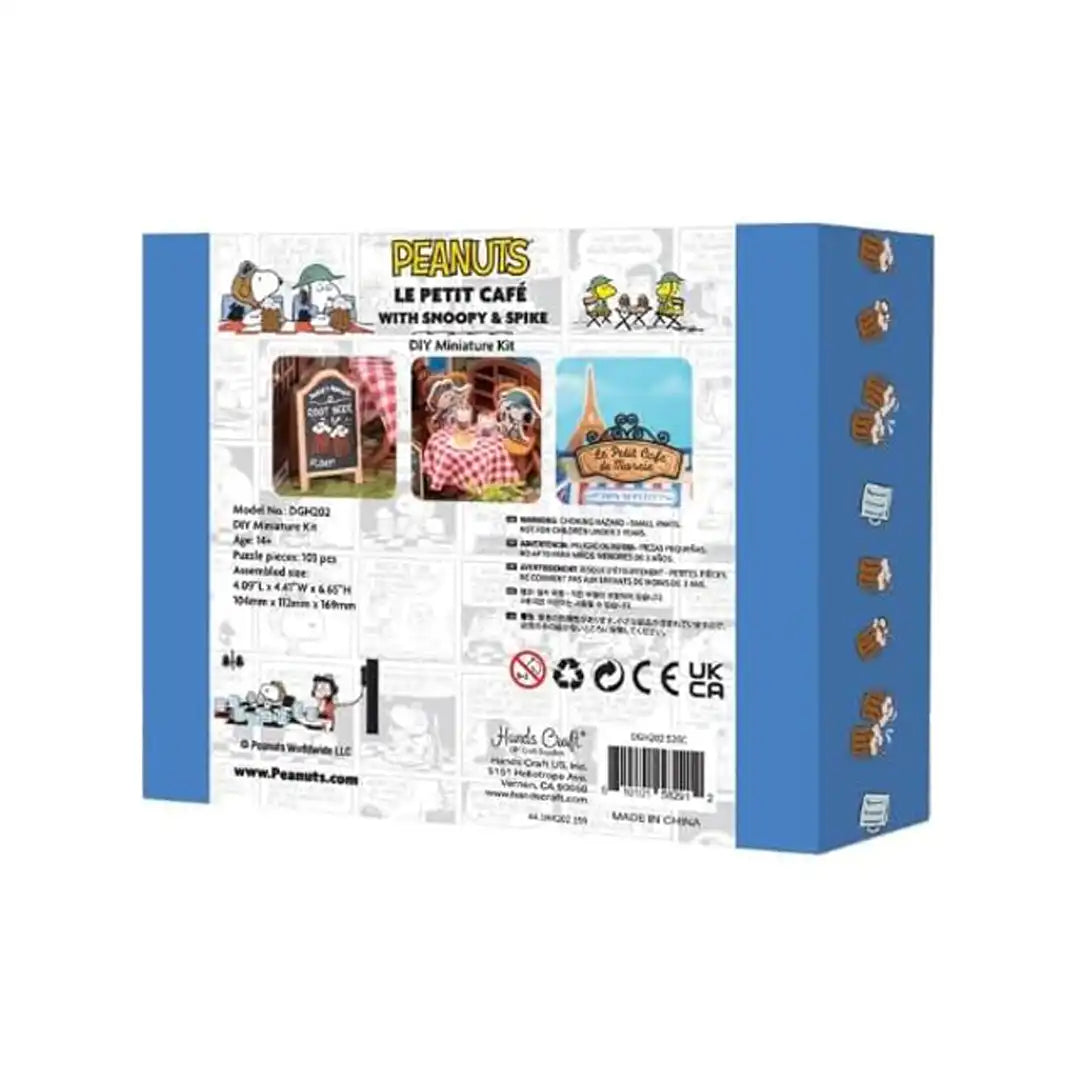 Hands Craft Le Petit Cafe with Snoopy & Spike 3D Puzzle