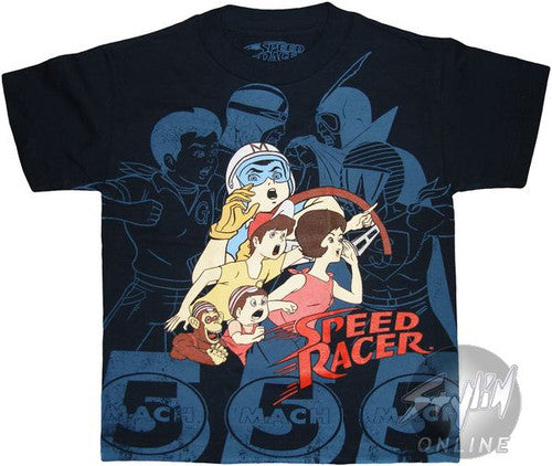Speed Racer Group Juvenile T-Shirt