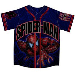 Spiderman Crawling Baseball Jersey Top