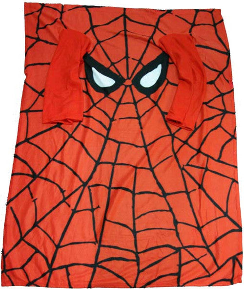 Spiderman Eyes Blanket in Red
