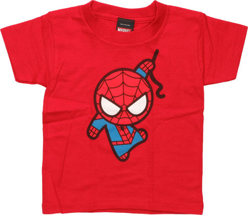 Spiderman Kawaii Toon Swinging Toddler T-Shirt