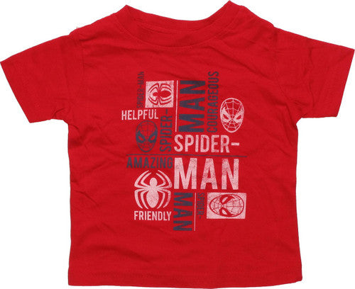 Spiderman Personality Texts Infant T-Shirt