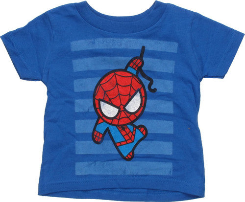 Spiderman Toy Striped Blue Infant T-Shirt