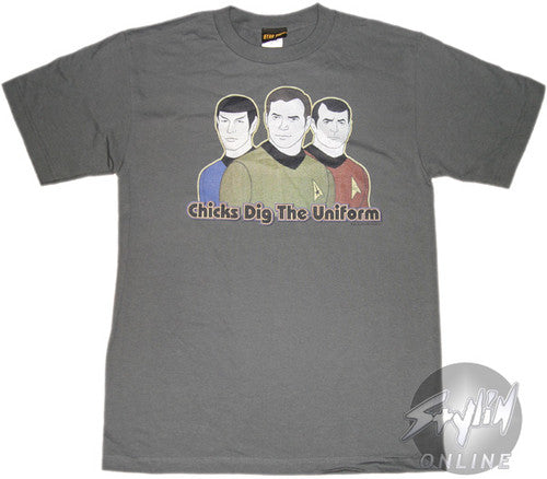 Star Trek Chicks Dig Uniform T-Shirt