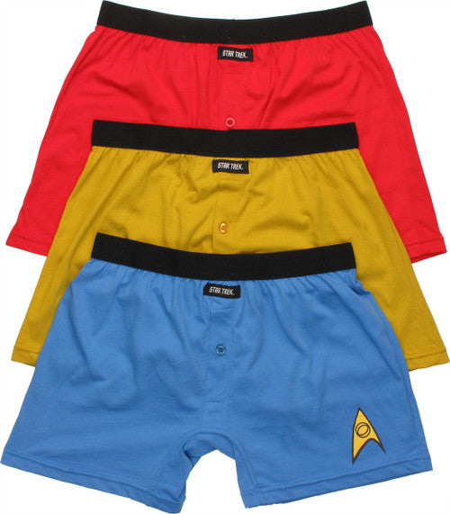 Star Trek Uniform Boxer Briefs Set