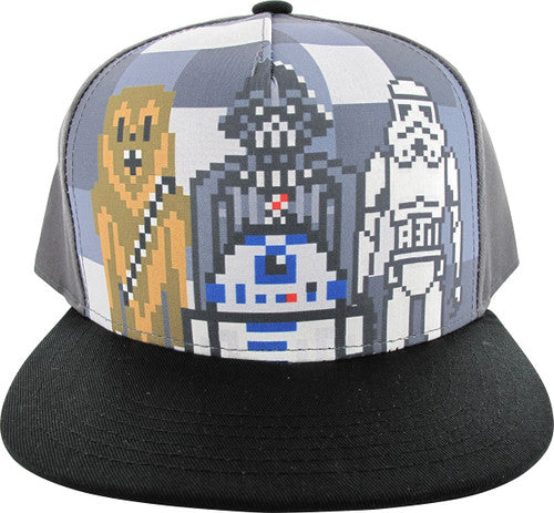Star Wars 8 Bit Characters Youth Hat in Black