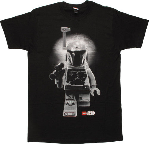 Star Wars Lego Boba Fett BW T-Shirt