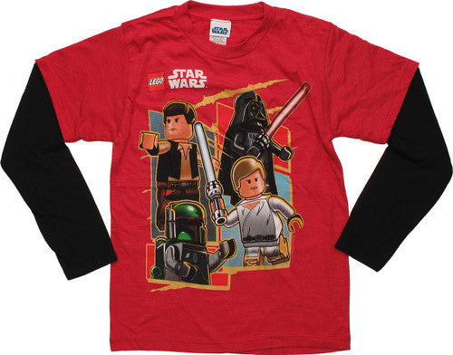 Star Wars Lego Good vs Evil Long Sleeve Juvenile T-Shirt
